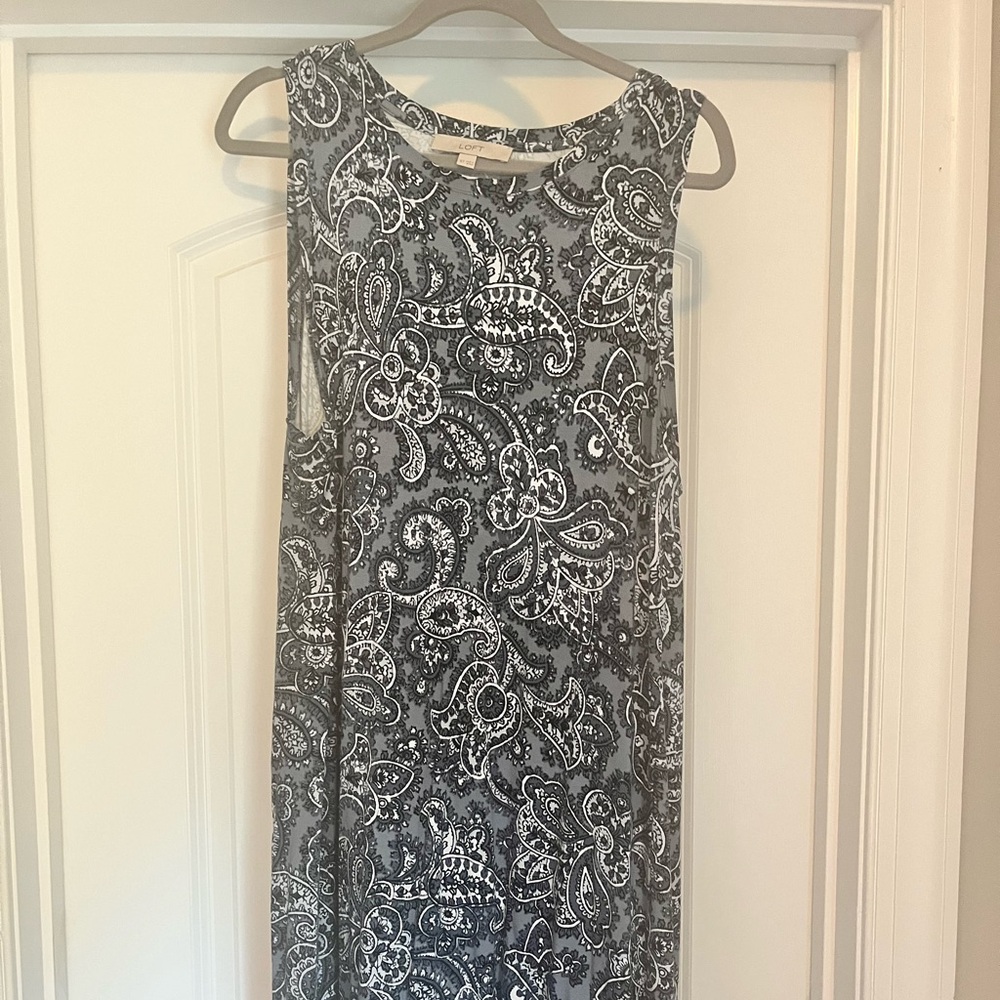 LOFT Paisley Swing Dress